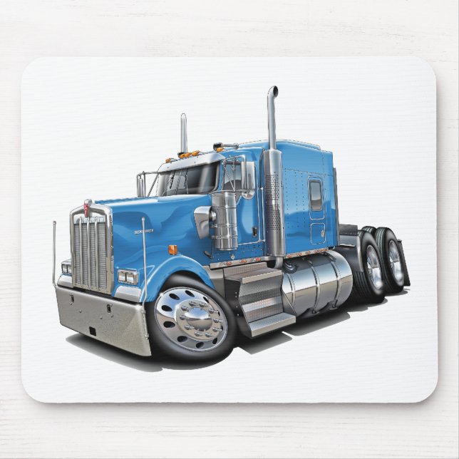 Mousepad Lt Azul Caminhão de Kenworth w900 (Frente)