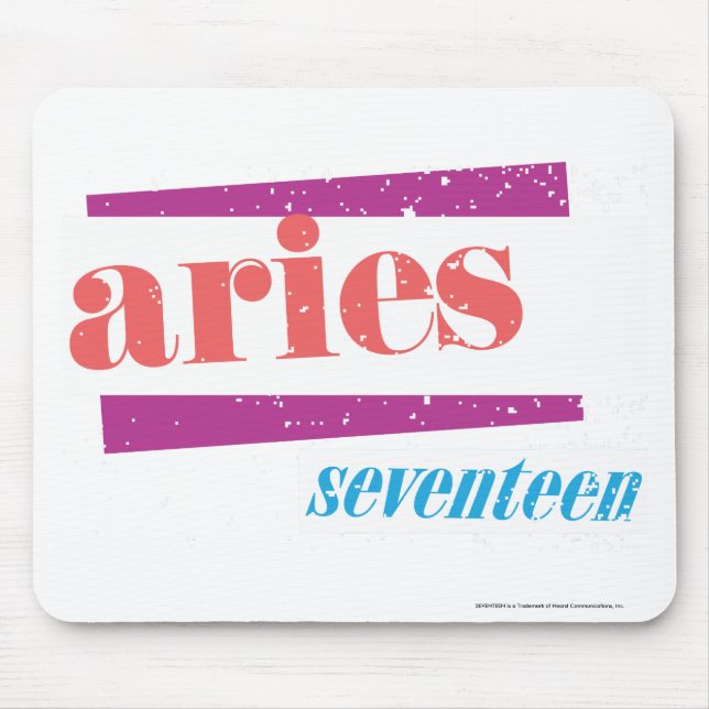 Mousepad Lt Cor-de-rosa do Aries (Frente)