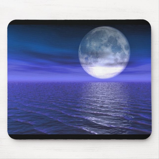 Mousepad Lua azul completa (Frente)