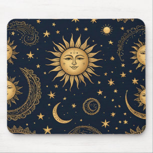 Mousepad Lua Celestial Mística e Design Sun