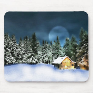 Mousepad Lua cheia de cabine de registro russo