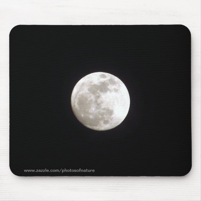 Mousepad - Lua cheia no céu nocturno claro (Frente)