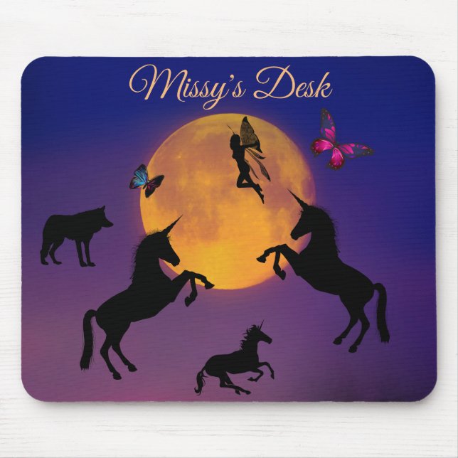 Mousepad Lua de Colheita Mágica (Frente)