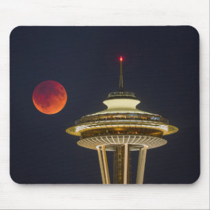 Mousepad Lua de Sangue Agulha Espacial de Seattle