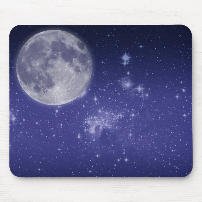 Mousepad Lua e Estrelas brilhantes (Frente)