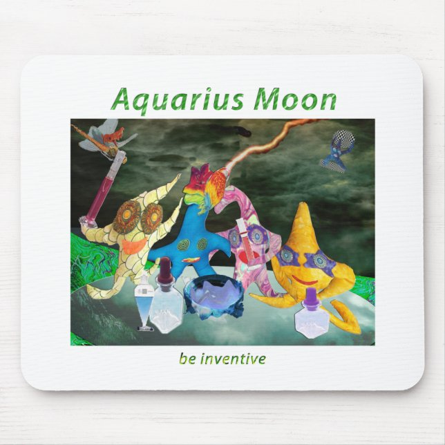 Mousepad Lua no Aquário (Frente)
