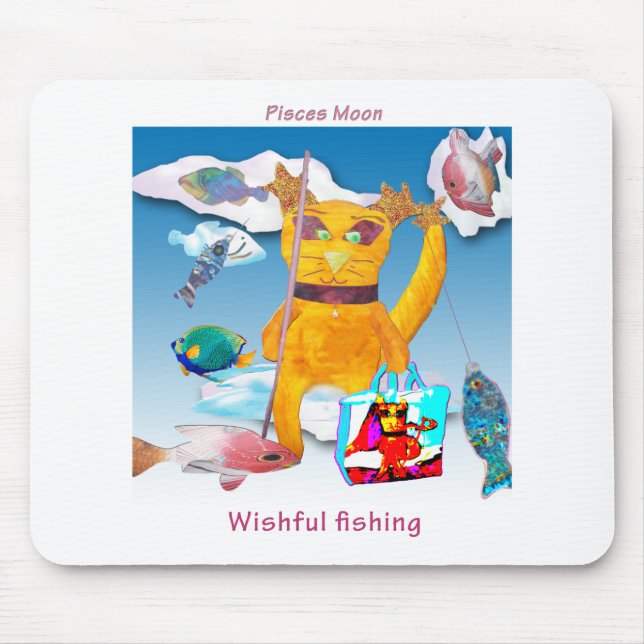 Mousepad Lua nos peixes (Frente)