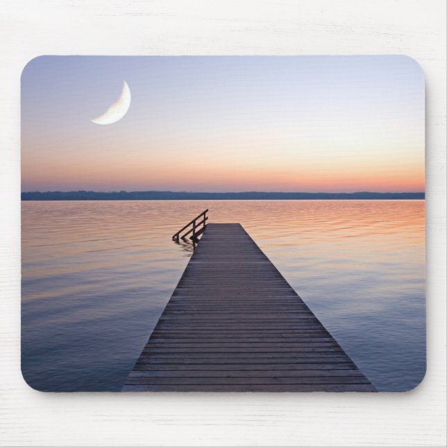 Mousepad Lua Sobre a Passarela de Buscharner | Lago de Star (Frente)