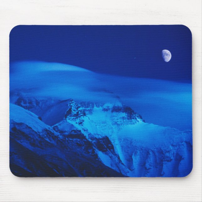 Mousepad Lua Sobre o Mt. Everest Tibete, China (Frente)