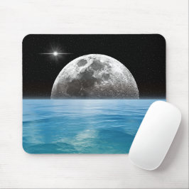 Mousepad Lua sobre o oceano