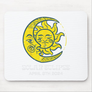 Mousepad Lua Solar Eclipse 2024 Totalidade abril 8 Mulheres