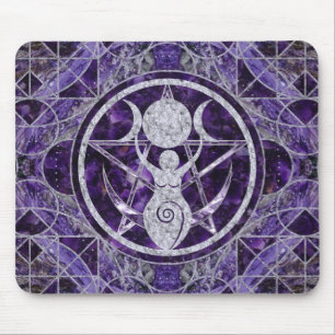 Mousepad Lua tripla - Deusa - Ametista e Prata