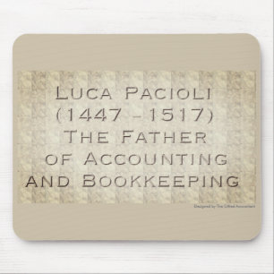 Mousepad "Luca Pacioli - pai da contabilidade "