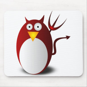 Mousepad Lúcifer do Diabo do Tux Ubuntu do Penguin Linux