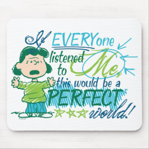 Mousepad Lucy "Se Todos Me Escutaram..."