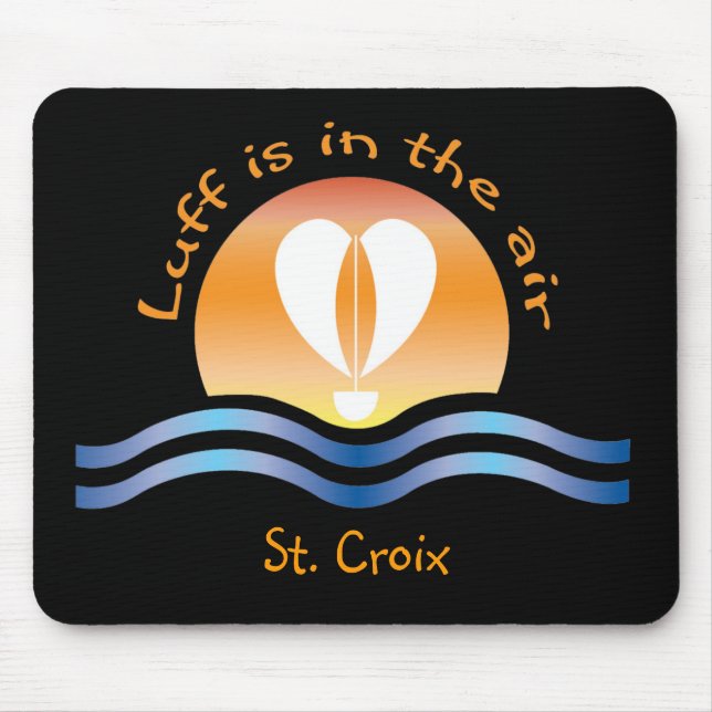 Mousepad Luffers Sunset_Luff está no St. Croix do ar (Frente)