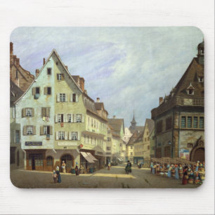 Mousepad Lugar du Marche-auxiliar-Fruta, Colmar, 1875