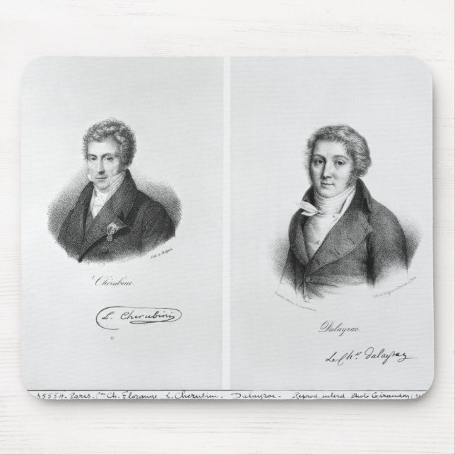 Mousepad Luigi Cherubini e Nicolas Marie Dalayrac (Frente)
