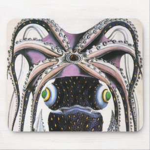 Mousepad Lula Gigante ou Polvo, Animal de Vida Marinha Anti