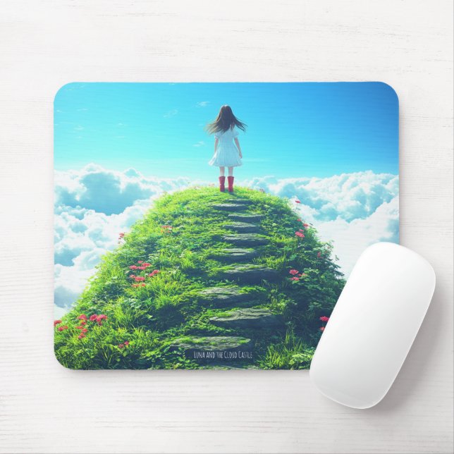 Mousepad Luna e o Castelo da Nuvem - Pad do Mouse Encantado (Com mouse)