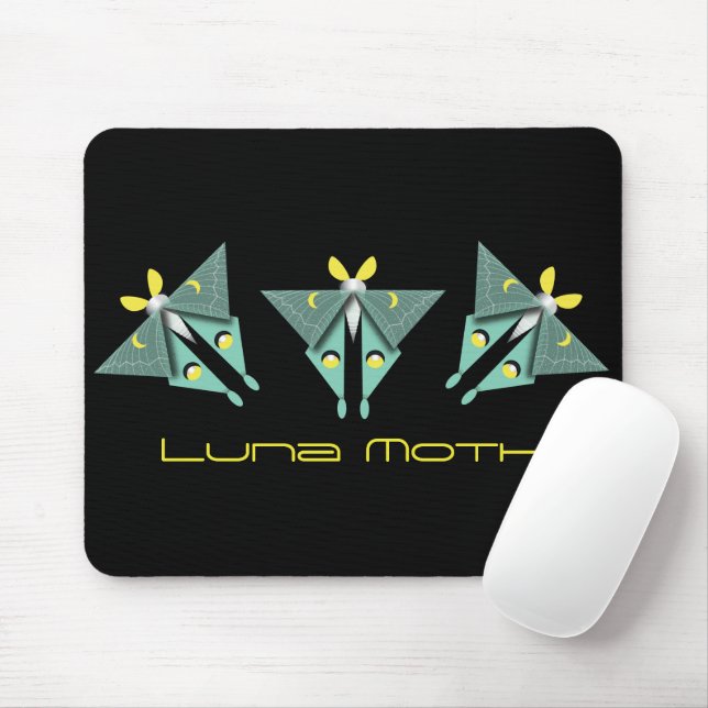 Mousepad Luna Moth Geométrica (Com mouse)