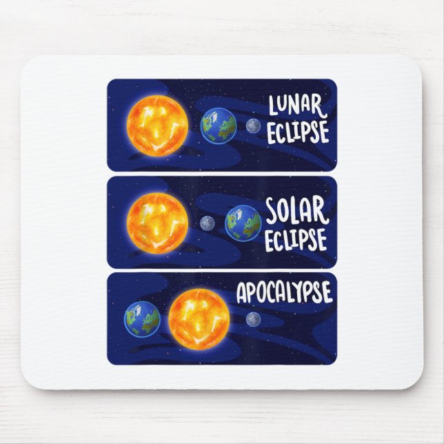 Mousepad Lunar Eclipse Solar Apocalypse Astrologia M (Frente)