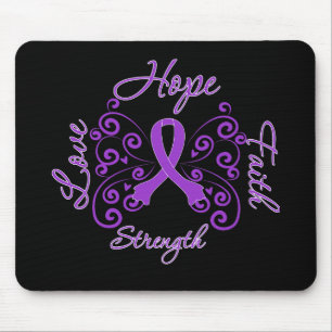 Mousepad Lúpus da força do amor da fé da esperança