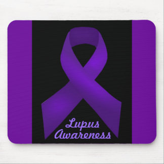 Mousepad Lúpus roxo da consciência da fita