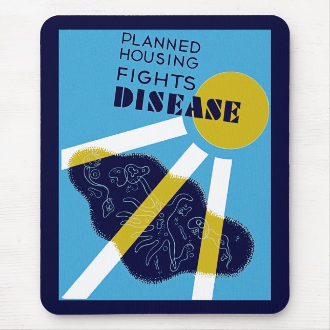 Mousepad Luta contra a habitação planejada (Frente)