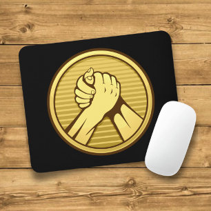 Mousepad luta de braço Dourada