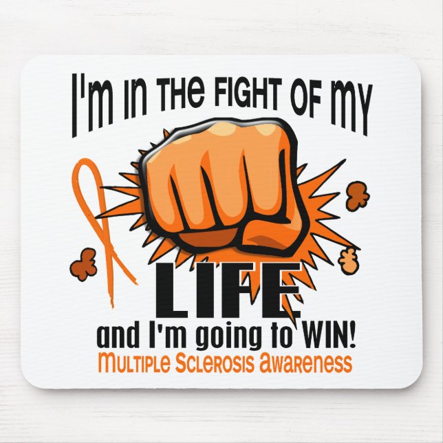Mousepad Luta de minha esclerose múltipla da vida 2 (Frente)