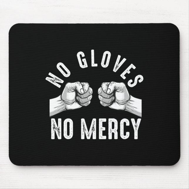Mousepad Luta de Punho Sem Luvas Homens Lutando Boxe de Pun (Frente)