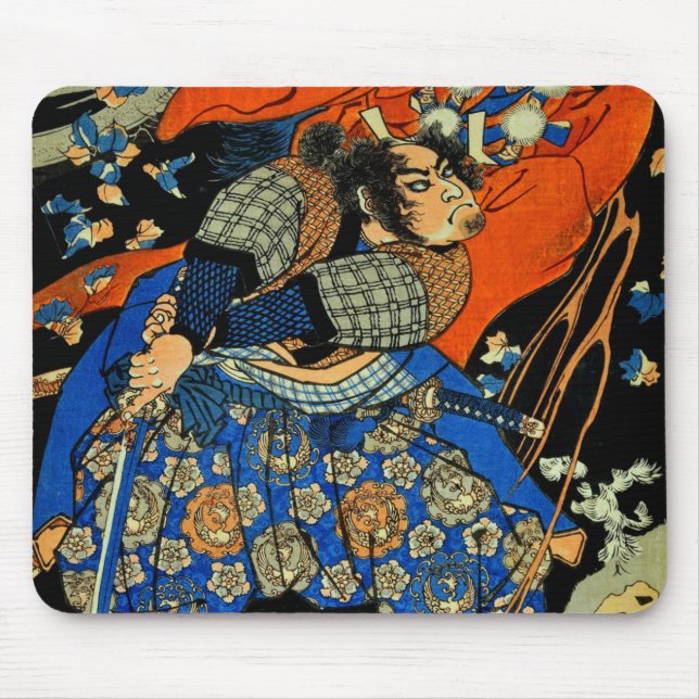 MOUSEPAD LUTA DE SAMURAI COM MONSTRO (Frente)
