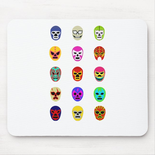 Mousepad Luta do mexicano da máscara de Lucha Libre (Frente)