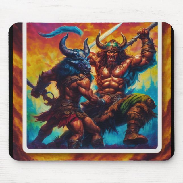 Mousepad Luta do Rei Bárbaro (Frente)