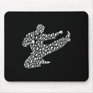 Mousepad lutador de caratê e Kung Fu