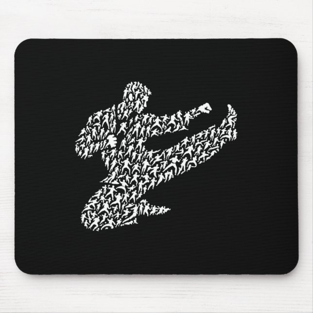 Mousepad lutador de caratê e Kung Fu  (Frente)