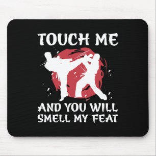Mousepad lutador de caratê menino jovem homens artes marcia