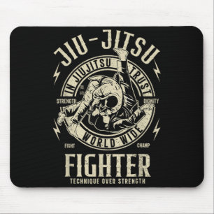 Mousepad LUTADOR DE JIU Jitsu FUNNY BJJ T Brazilian Jiu Jit