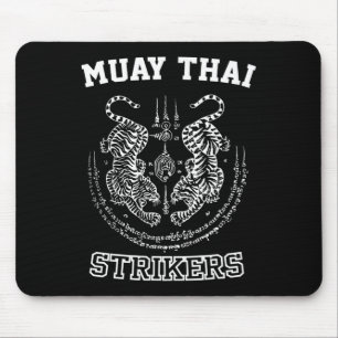 Mousepad Lutador de Tigre de Muay Thai Kickboxing Sak Yant 