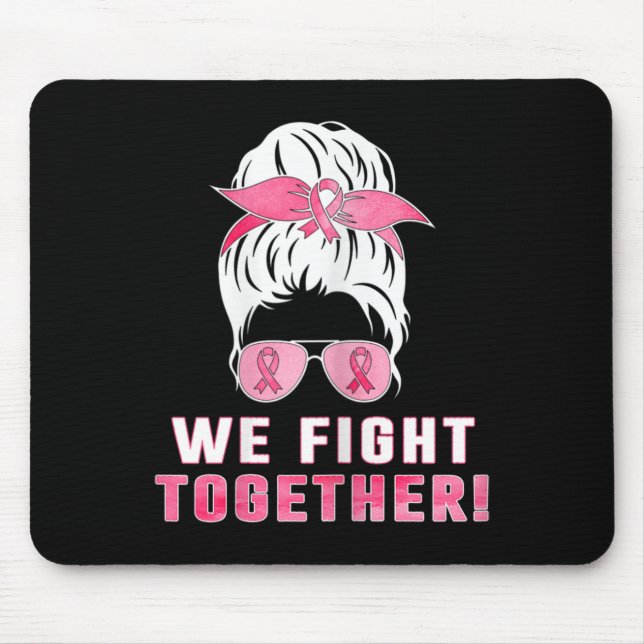 Mousepad Lutamos Juntos Contra O Cancer Da Mama (Frente)