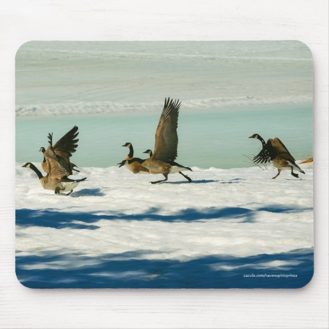 Mousepad Lutando com o Canadá sobre a fauna selvagem em gan (Frente)