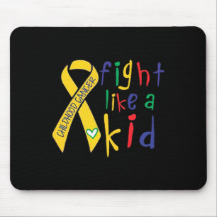 Mousepad Lutar Como uma Fita Dourada de Criança Conscientiz