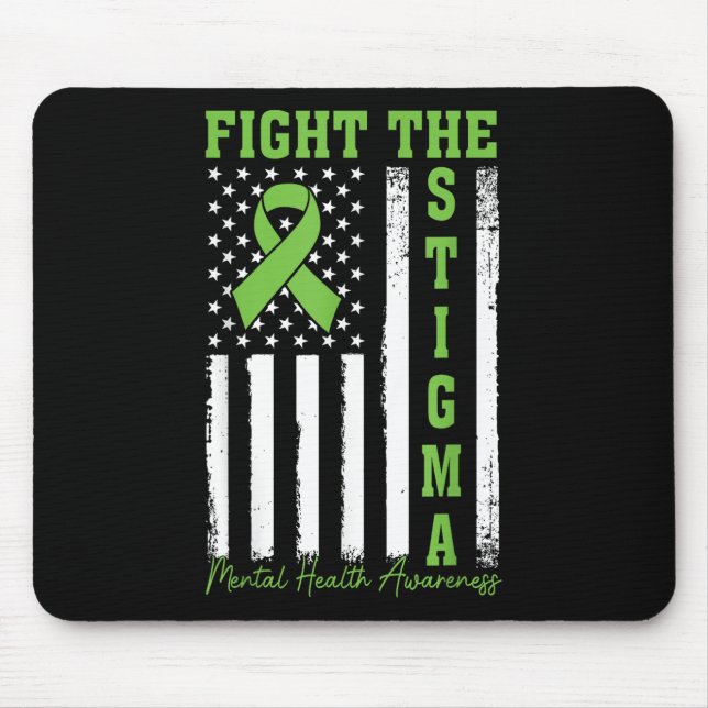 Mousepad Lutar Contra A Sensibilização Para A Saúde Mental  (Frente)