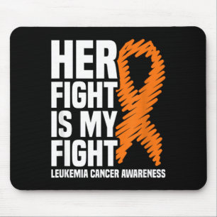 Mousepad Lutar Lutar Faixa Laranja Leucemia Câncer