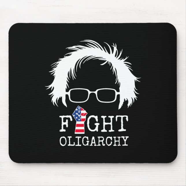 Mousepad Lute Contra Oligarquia Sanders E Aoc Liberdade EUA (Frente)