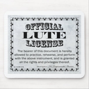 Mousepad Lute License
