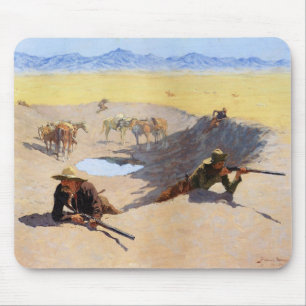 Mousepad Lute pelo ~ Frederic Remington do furo de água