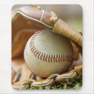 Mousepad Luva e bola de basebol