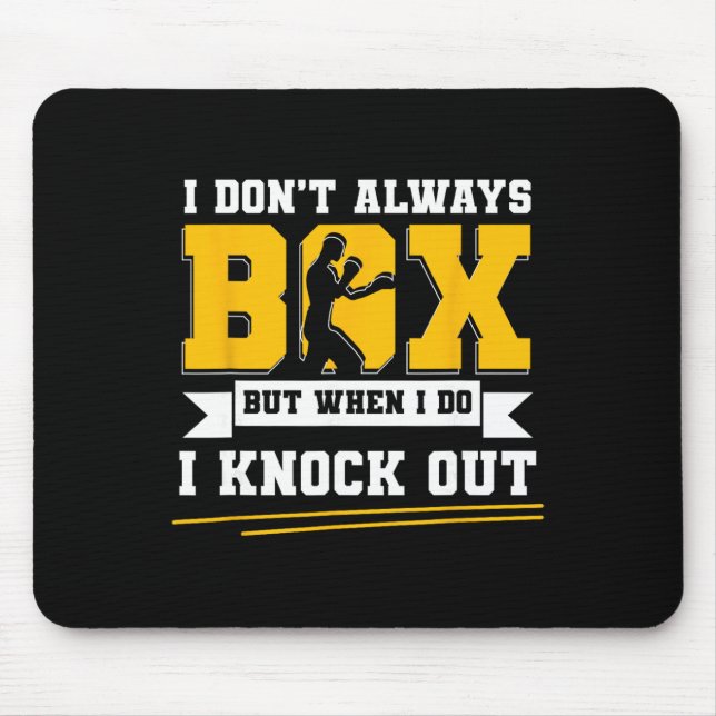 Mousepad Luvas de Boxe G de Boxe de Sombra Kickboxing Boxer (Frente)